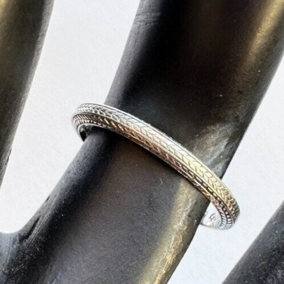 Circa 1930s CARTIER Platinum Wedding Ring Band Etched Engraved Art Deco Sz 5.25 - Picture 9 of 14